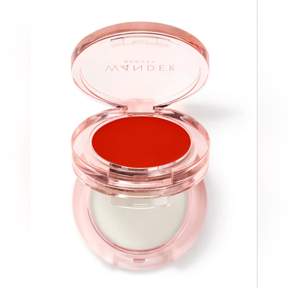 Wander Beauty Double Date Lip & Cheek Compact,Shade:Be Mine/Swipe, Full Size NIB